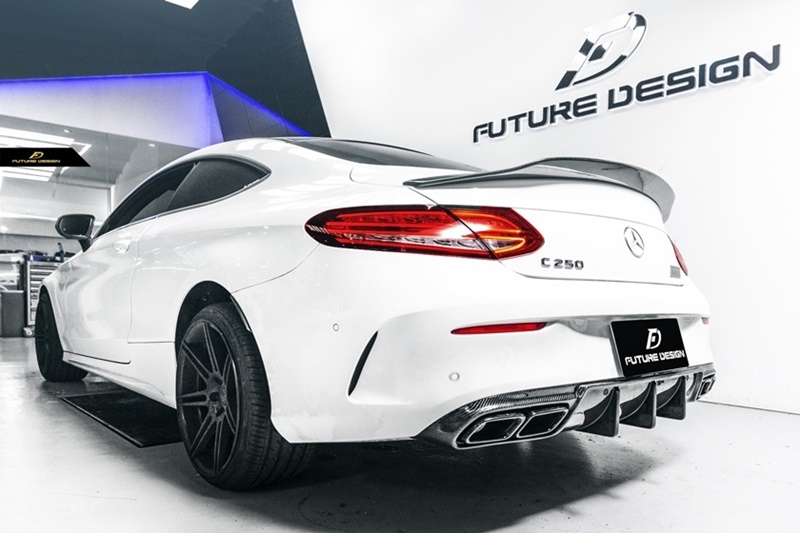 W205 Coupe - PSM style Carbon Trunk Spoiler_001